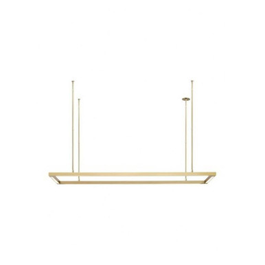 Stagger Halo 50 1 Light LED Linear Chandelier by Visual Comfort Modern - 700LSSTG50PSS-LED927