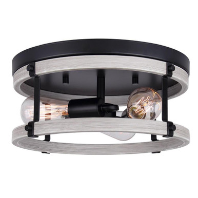 Joelle 3 Light 14.25 Inch Wide Flush Mount by Canarm Inc - IFM1094A14BBG