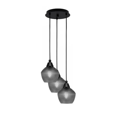 Array 3 Light Medium Pendant 11.75 Inch Wide by Toltec - 1816-MB-11.75