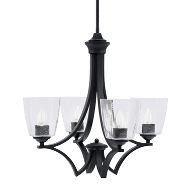 Zilo 4 Light Small Chandelier by Toltec 564-GP-460 - 564-GP-460