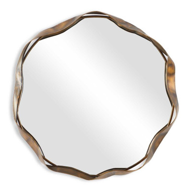 Catch The Wave Round Mirror 41 Inches Tall and 41 Inches Wide by Uttermost - 08225
