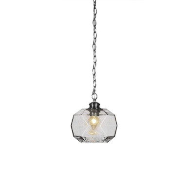 Rocklin 1 Light Small Pendant 9 Inch Tall by Toltec - 92-9-9-
