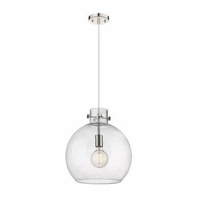 Newton Sphere 1 Light Steel Medium Pendant 14 Inch Wide by Innovations - 410-1PM-G410-14