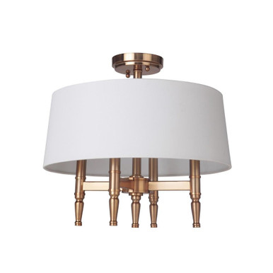 Ella 4 Light 18 Inch Wide Semi Flush Mount by Craftmade - 44654