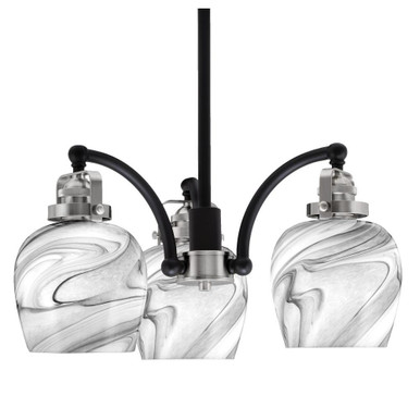 Easton 3 Light Small Chandelier by Toltec 1943-MBBN-4810 - 1943-MBBN-4810