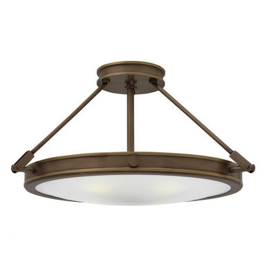 Collier 4 Light 11 Inch Wide Semi Flush Mount by Hinkley - 3382