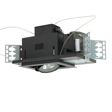 One Light 75W Double Gimbal Recessed Low VolT Fixture by Jesco  - MGA175-1ESB