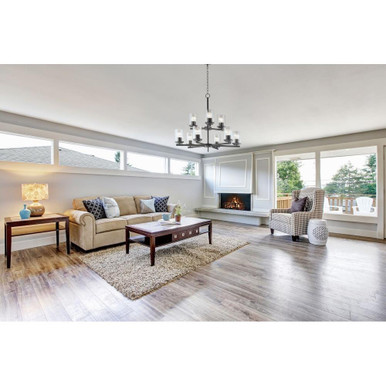 White Clover Road 9 Light Large 2 Tier Chandelier by Bailey Street Home - 93-BEL-1067583