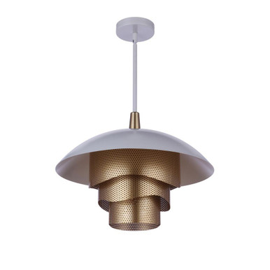 18W 1 LED Sculptural Statement Large Dome Pendant by Craftmade - P1010-LED