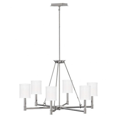 Buchanan 6 Light Large Chandelier by Hinkley - 4985PN