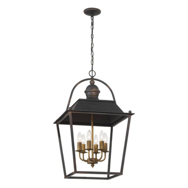 Christoff 6 Light Pendant 28.75 Inch Tall and 18 Inch Wide by Golden - 0888-6P ABI