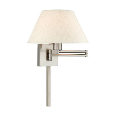 1 Light Swing Arm Wall Sconce 13 Inch Wide by Livex - 40038