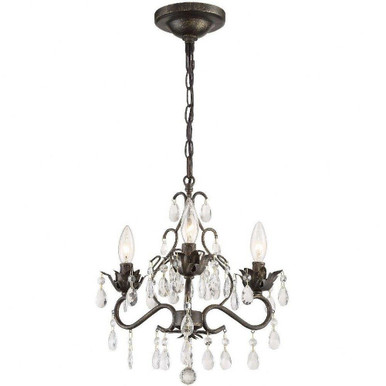 Paris Market 3 Light Mini Chandelier by Crystorama - 4534