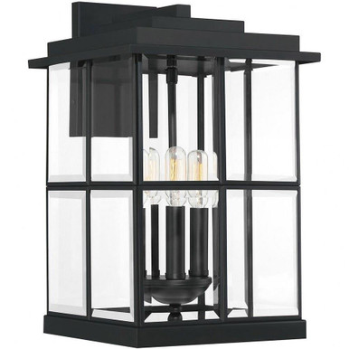 Mulligan 3 Light Outdoor Wall Lantern by Quoizel - MGN8410MBK