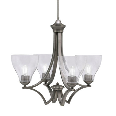 Zilo 4 Light Medium Chandelier by Toltec 564-GP-4760 - 564-GP-4760