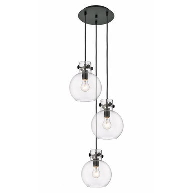 Newton Sphere 3 Light Medium Cord Pendant 15.5 Inch Wide by Innovations - 113-410-1PS-G410-8