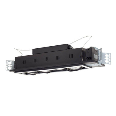 Four Light 8.38 Inch Double Gimbal Linear Recessed 120V Fixture by Jesco  - MGP30-4SB