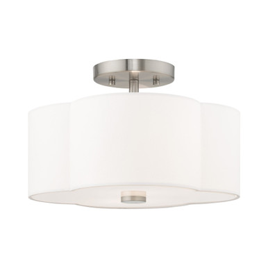 Chelsea 2 Light 13 Inch Wide Flush Mount by Livex - 52152-91