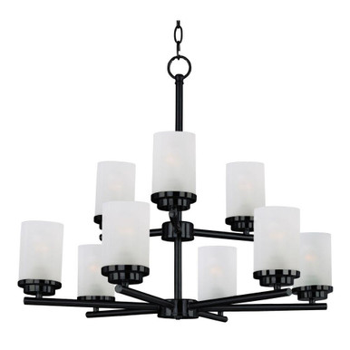 Corona 9 Light Chandelier 28 Inches wide by 23 inches high by Maxim  - 10206FTBK