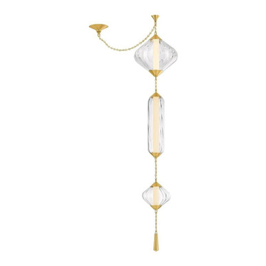 Fiorello 20W 3 LED Pendant 64.5 Inch Tall and 12.5 Inch Wide by Corbett - 545-13-VPB