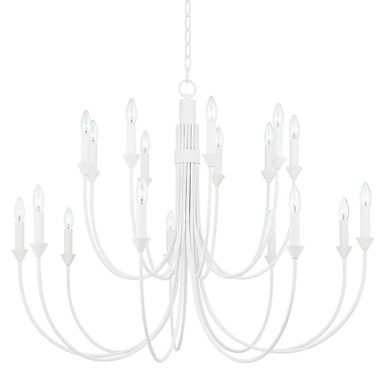 Cate 18 Light 2 Tier Chandelier 31.75 x 42 Inches Wide by Troy - F1018-GSW