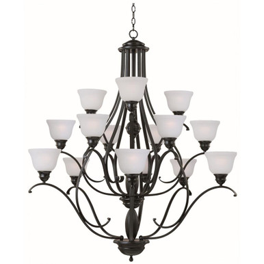 Linda 15 Light Oversized Chandelier by Maxim - 11809ICBK