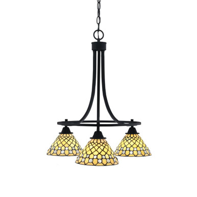 Paramount 3 Down Light Medium Chandelier by Toltec - 3413-MB-9415