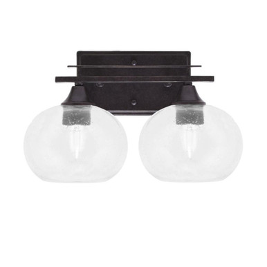 Uptowne 2 Light Steel Vanity Light 14.25 Inch Length by Toltec - 132-DG-202