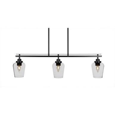 Odyssey 3 Light Oversized Linear Island Pendant 37 Inch Length by Toltec - 2636-37-95-37