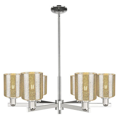 Cobbleskill 6 Light Stem Hung Chandelier 11X 34.75 Inch Wide by Innovations - 716-6CR-G11