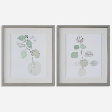 Come What May 28.5 Inch Framed Wall Decor (Set of 2) by Uttermost - 41467
