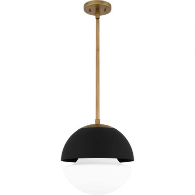 1 Light Modern Medium Pendant 12.5 Inch Tall by Quoizel - QPP6191WS