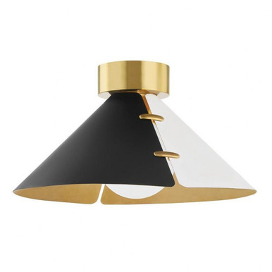Split 1 Light Flush Mount 8 x 15 Inch by Hudson Valley - KBS1352501L-AGB