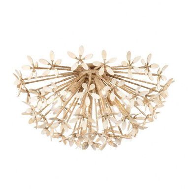 Corfu 6 Light Semi Flush Mount 15.25 Inch Tall and 30 Inch Wide by Corbett - 511-06-IYC