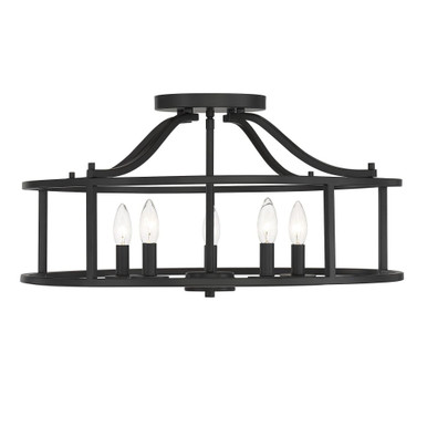 Stockton 5 Light 24 Inch Wide Semi Flush Mount by Savoy House - 6-1679-5