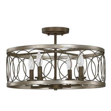 Loclae Place 4 Light 20 Inch Wide Semi Flush Mount - 723-BEL-1267582