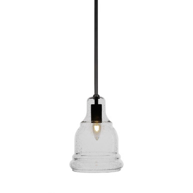 Palisade 1 Light Stem Hung Small Pendant 10.75 Inch Tall by Toltec - 81-725-1075-