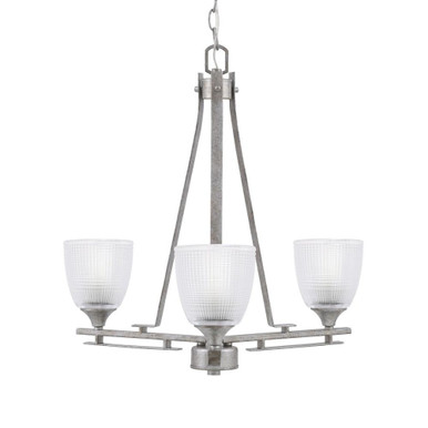 Uptowne 3 Light Small Chandelier by Toltec 323-AS-210 - 323-AS-210