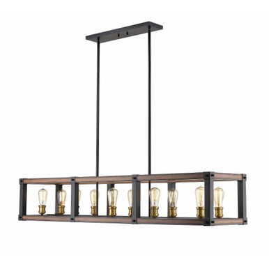 Dingle Loan 10 Light Medium Island Pendant by Bailey Street Home - 372-BEL-1223173