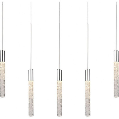 Ann Dene 5 LED Light Cluster Linear Chandelier by BSH - 465-BEL-970553