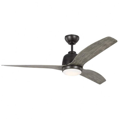 Ebor Street 3 Blade Ceiling Fan with Light Kit 54 Inches Wide by BSH - 96-BEL-1214365