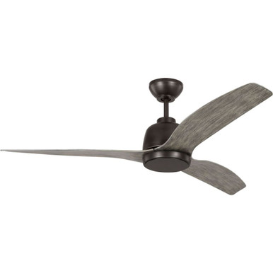 Ebor Street 3 Blade Ceiling Fan with Light Kit 54 Inches Wide by BSH - 96-BEL-1214365