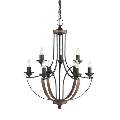 Traditional Nine Light Chandelier - 73-BEL-1001706