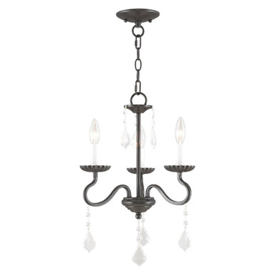 Callisto 3 Light Small Chandelier by Livex - 40773