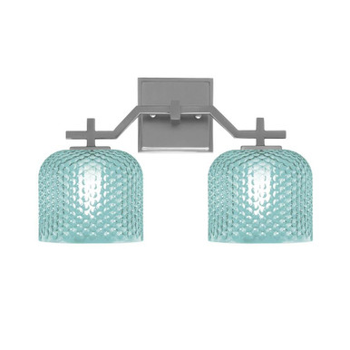 Corbin 2 Light Cylinder Bath Bar 10 Inch Tall X 15.75 Inch Length by Toltec - 2312-10-1575-CY