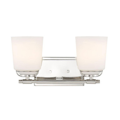 Stella 2 Light Bath Vanity 7.75 InchX14.25 Inch Wide by Designers Fountain - D291M-2B-PN