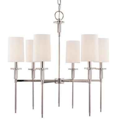 Amherst 6 Light Medium Chandelier by Hudson Valley - 8516-PN