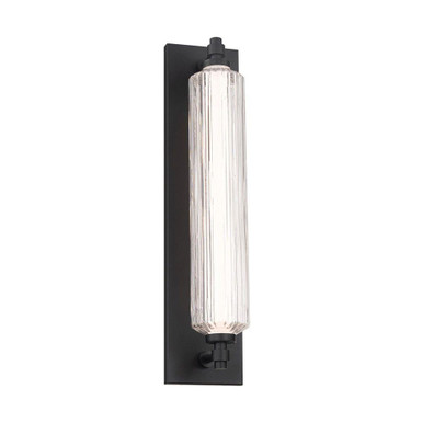 Portos 20W 1 LED Outdoor Wall Mount 25 Inch Tall X 6.38 Inch Wide by dweLED - WSW118625-BK