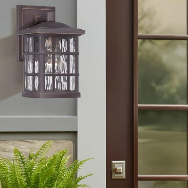Lilac Heath 1 Light Outdoor Wall Mount 10.5 Inch Tall by Bailey Street Home - 71-BEL-1001636