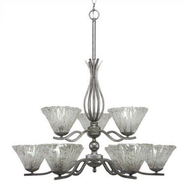 Revo 9 Light Medium Chandelier by Toltec - 249-2322